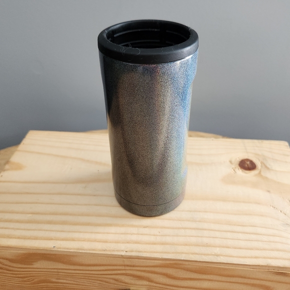 Brewmate Black/Gray Iridescent Slim Can Koozie - Picture 4 of 10